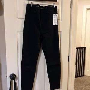 Liverpool pull on black denim ankle length